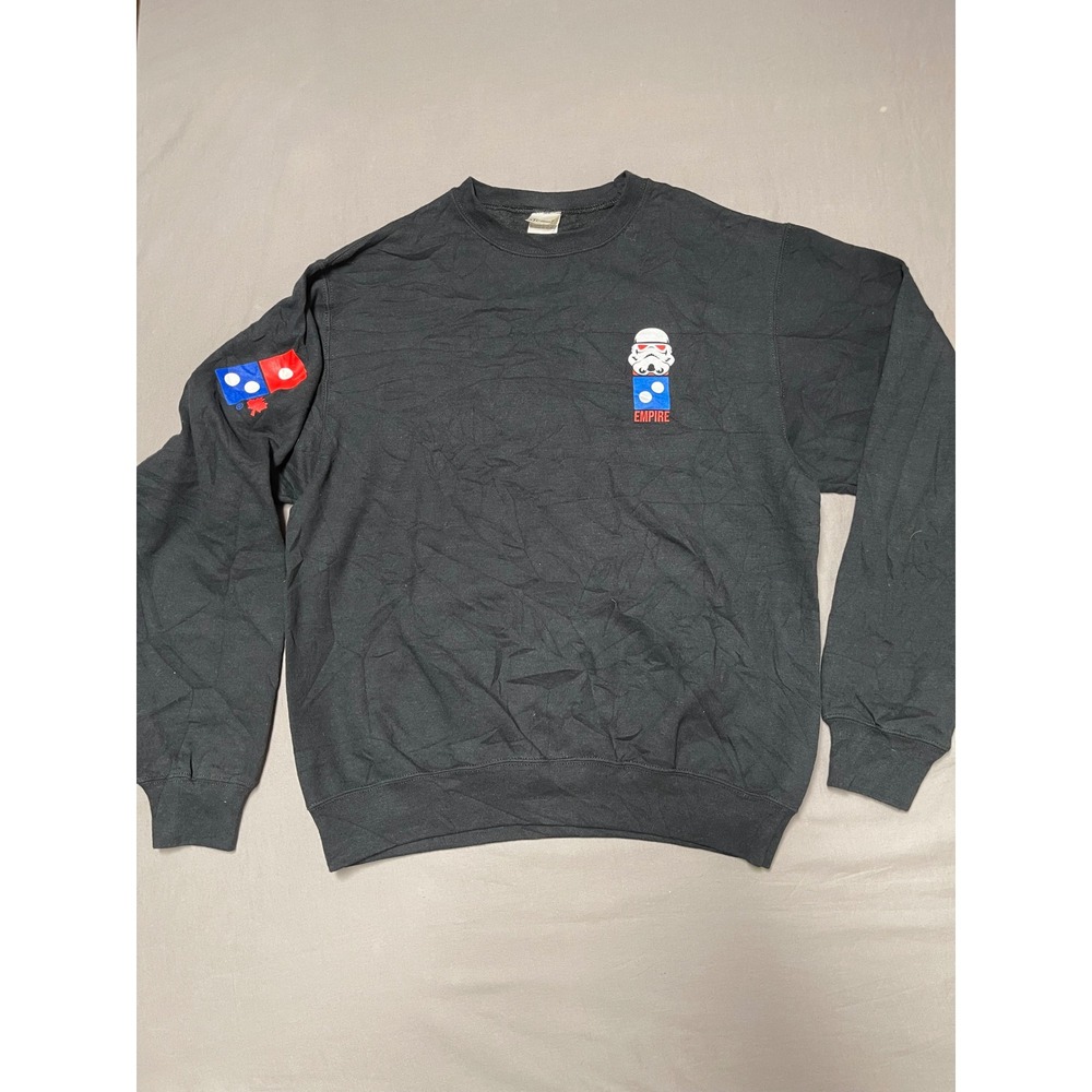 ATC Star Wars Stormtrooper Dominos Pizza Empire Black Crewneck Sweatshirt Mens M